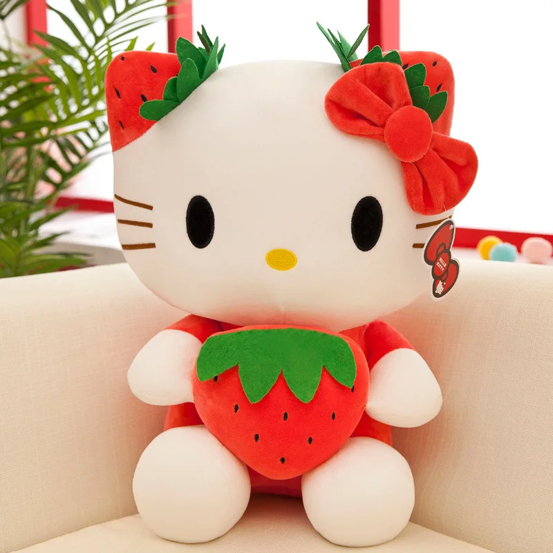 Hello Kitty Plush Stuffed Toy Strawberry Clothes