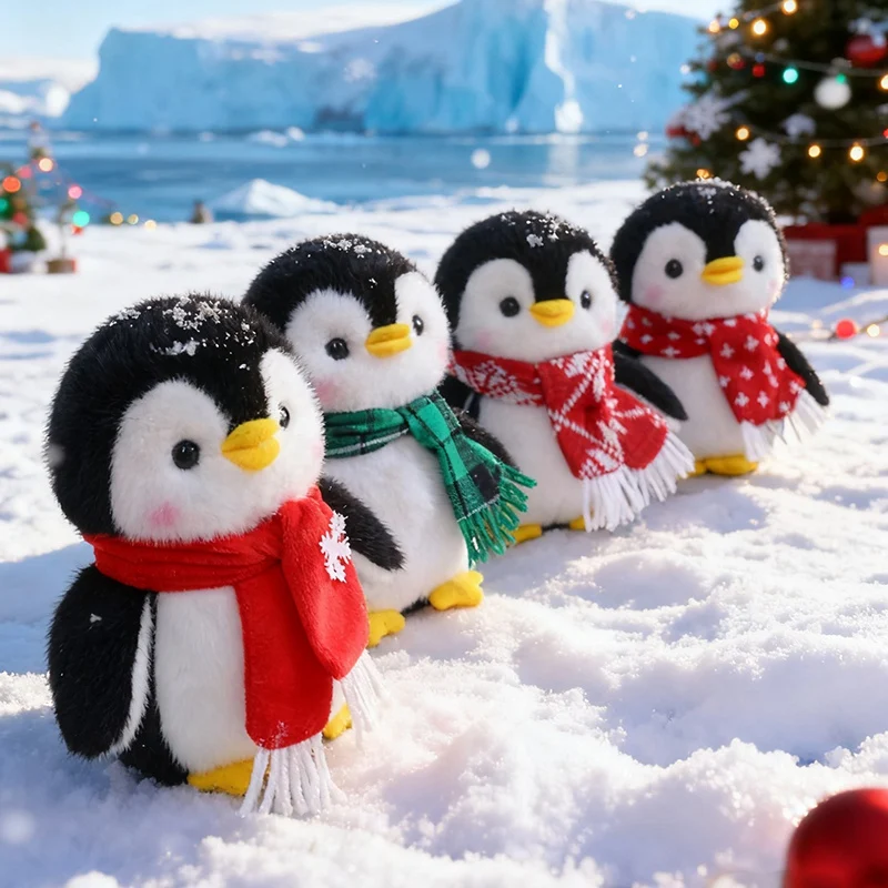 Christmas Penguin Plush Toy