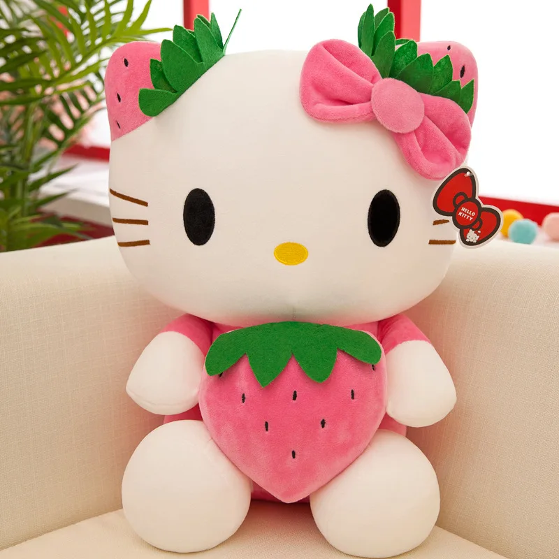 Hello Kitty Plush Stuffed Toy Strawberry Clothes