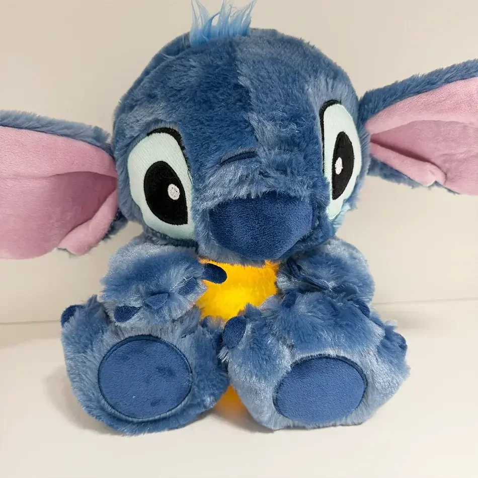 Disney Stitch Breathing Plush Doll Soothing Sleeping Companion with Music and Light