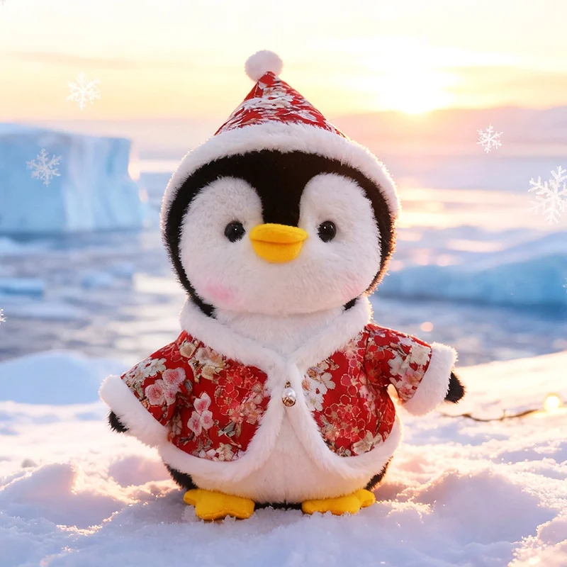 Christmas Penguin Plush Toy