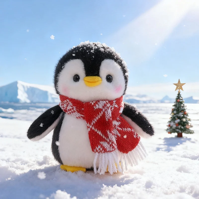 Christmas Penguin Plush Toy