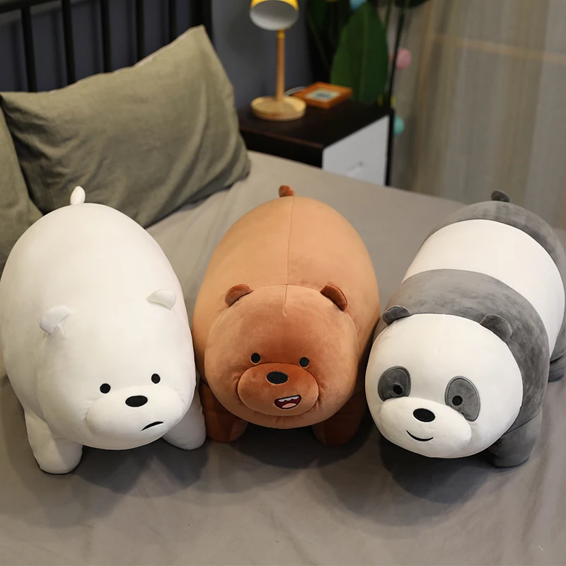 Original We Bare Bears Plush Toys Grizzly Panda Ice Bear